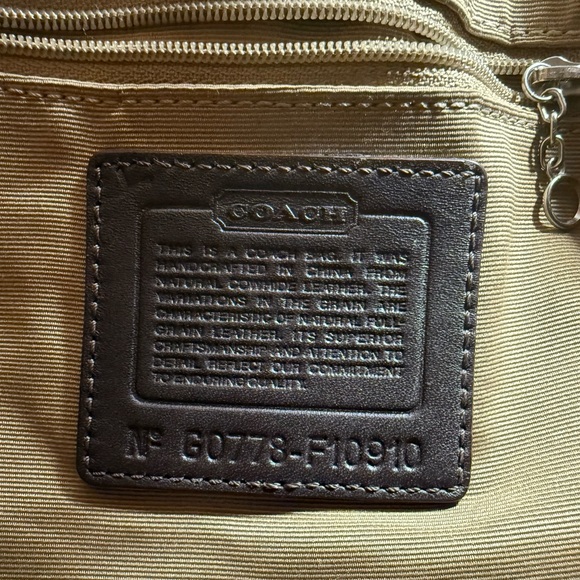 Coach Dark Brown Leather Shoulder Bag - Picture 6 of 9